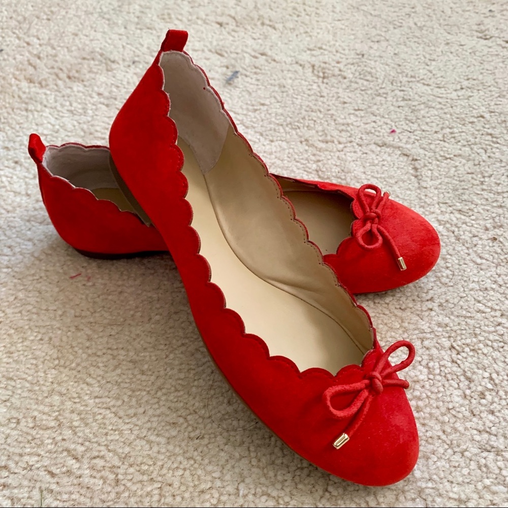 Land’s End Scallop Ballet Flats